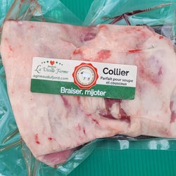Collier (cou) d'agneau pour couscous ou soupe